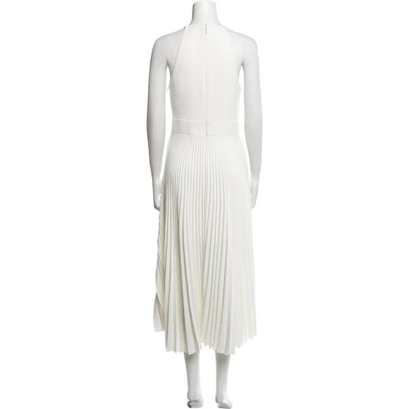 Dion Lee white Pleated Draped Marilyn Monroe midi Dress $1150 sz 4 - Picture 7 of 16
